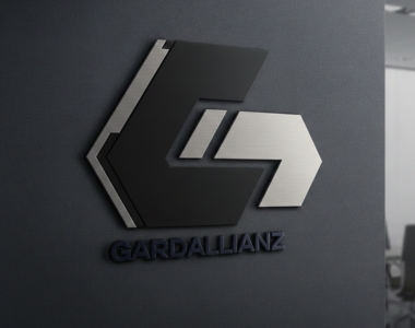 Gardallianz Protection Services minimalist logo and brand identity design by Sawaira Asghar